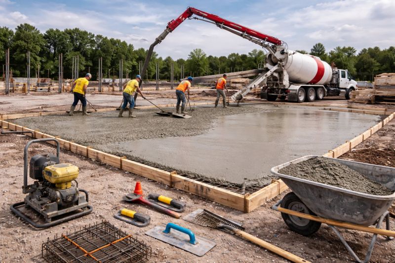 Commercial Slab Construction in Albion, IN