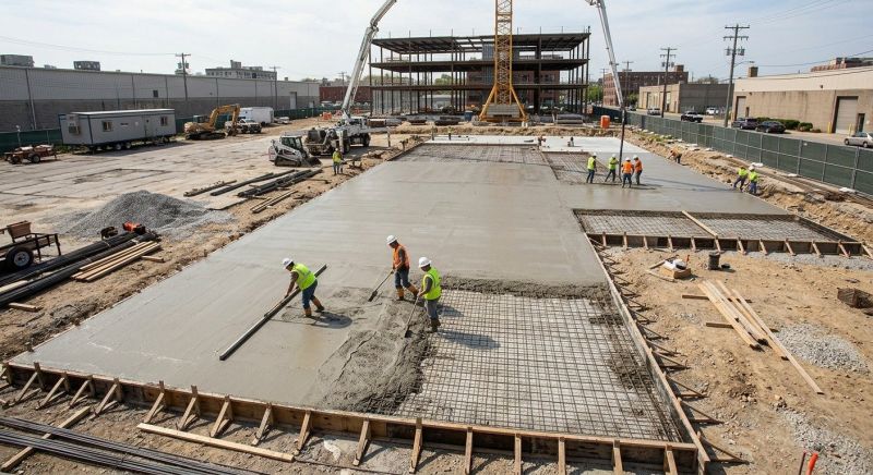 Commercial Slab Construction in Columbia City, IN