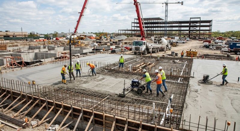 Commercial Slab Construction in North Manchester, IN