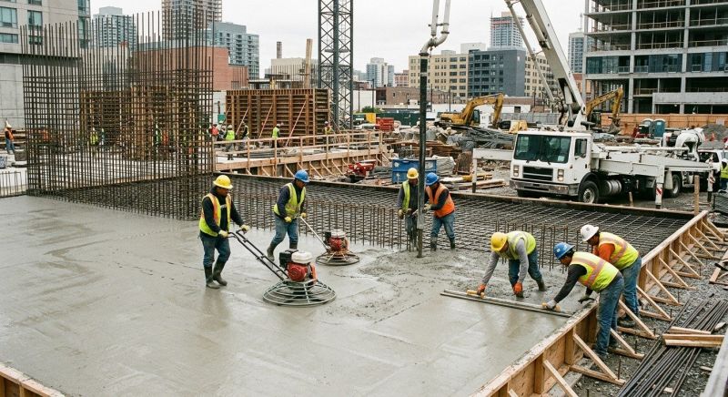 Commercial Slab Construction in Syracuse, IN