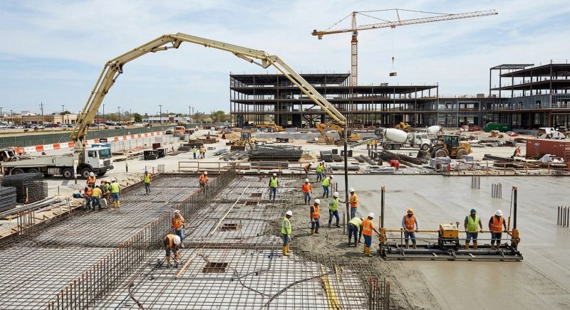 Commercial Slab Construction in Winona Lake, IN
