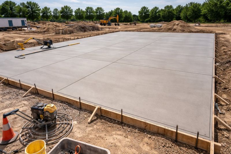Commercial Slab Installation in Bremen, IN
