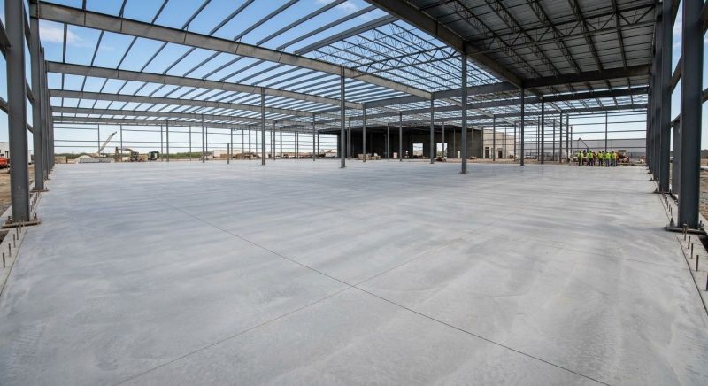 Commercial Slab Installation in Warsaw, IN