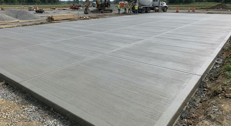 Commercial Slab Installation in Rochester, IN