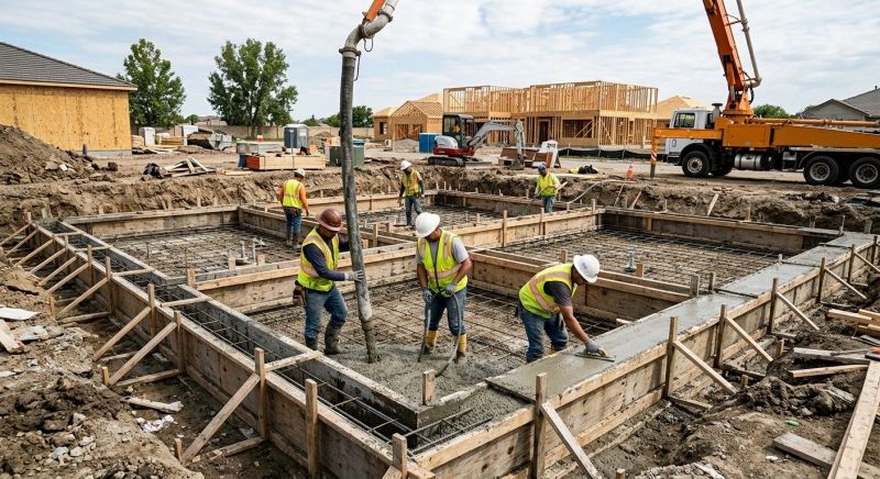 Concrete Foundation Installation in North Manchester, IN