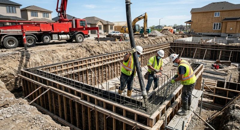Foundation Wall Pouring in Albion, IN