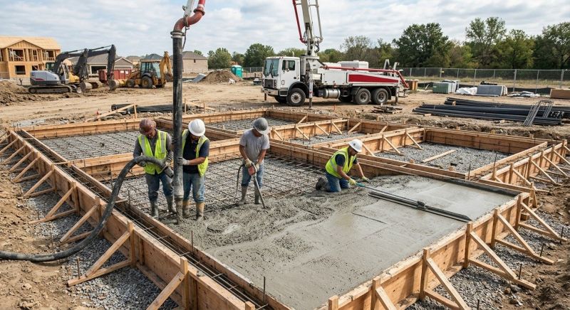 Foundation Wall Pouring in Goshen, IN