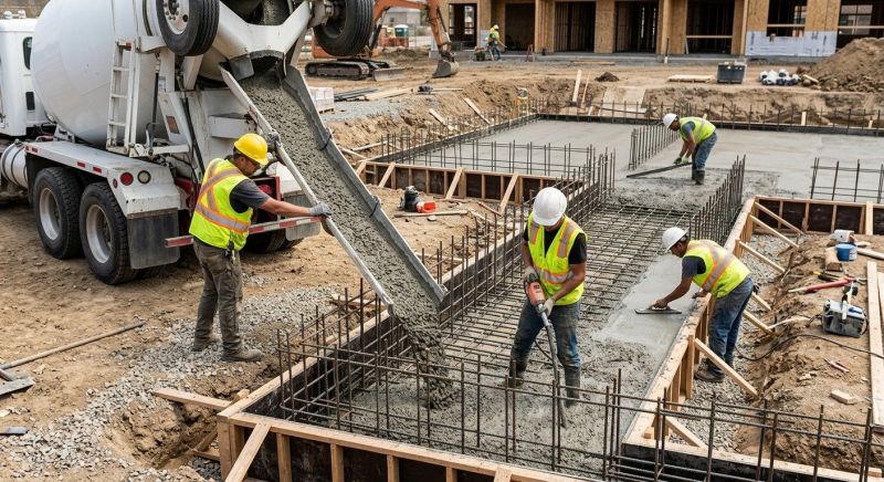 Foundation Wall Pouring in Milford, IN